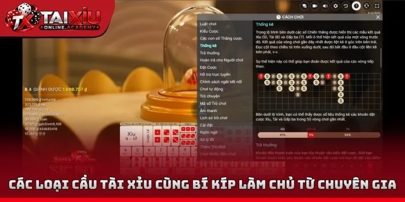 Các loại cầu tài xỉu cùng bí kíp làm chủ từ chuyên gia
