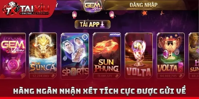 Hàng ngàn nhận xét tích cực được gửi về