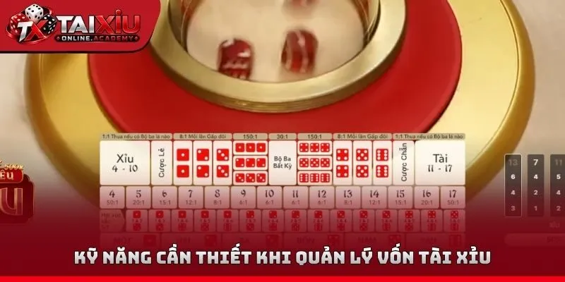 Kỹ năng cần thiết khi quản lý vốn tài xỉu