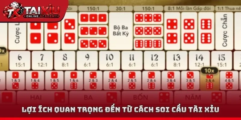 Lợi ích quan trọng đến từ cách soi cầu tài xỉu