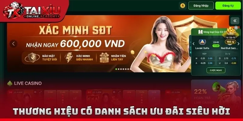 Thương hiệu có danh sách ưu đãi siêu hời