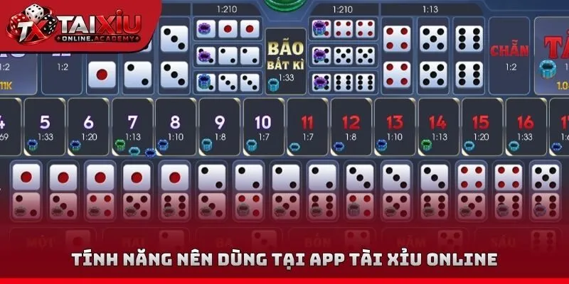 Tính năng nên dùng tại App tài xỉu Online