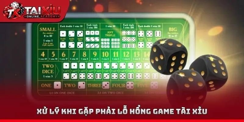 Xử lý khi gặp phải lỗ hổng Game tài xỉu